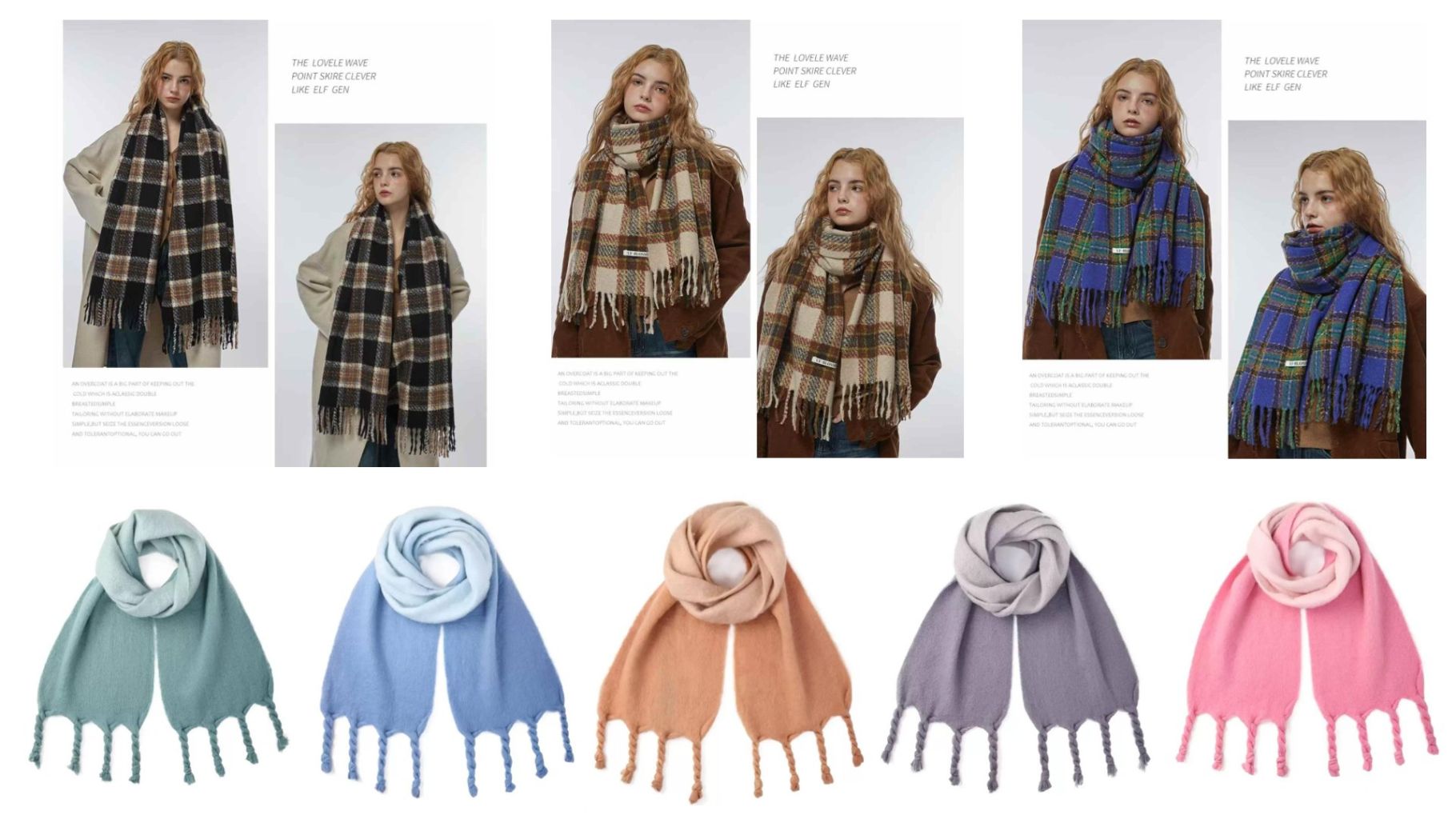 Fashion Plaid Scarf 3