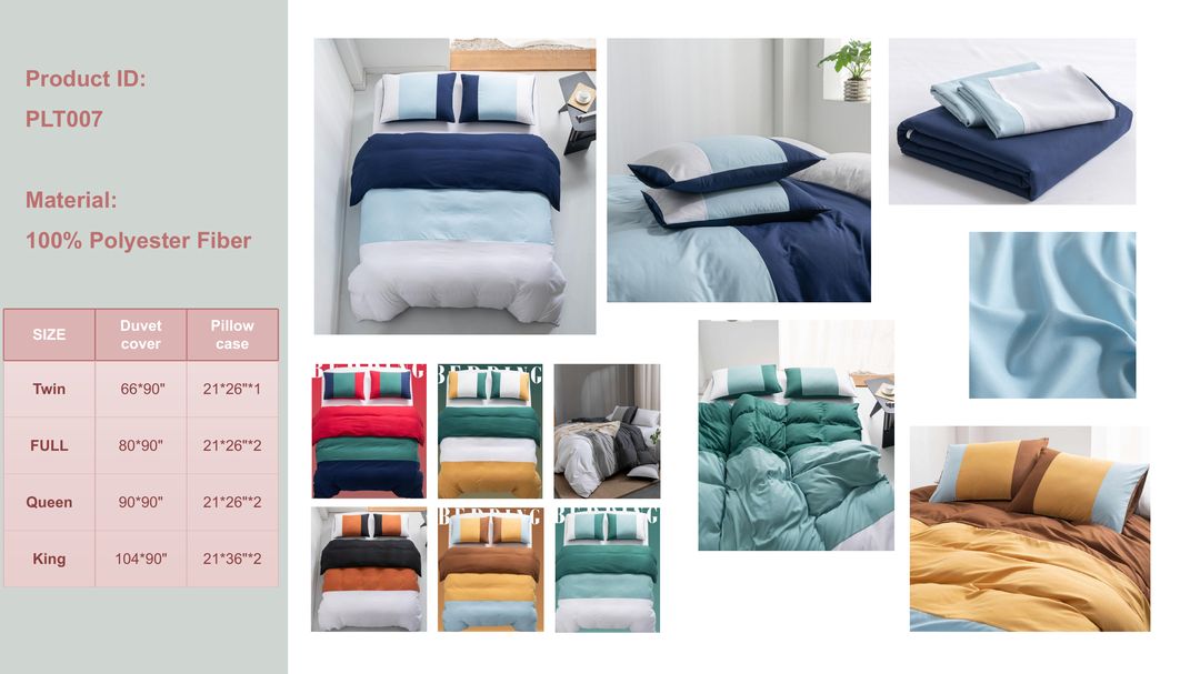 Minimalist Style Bedding Set