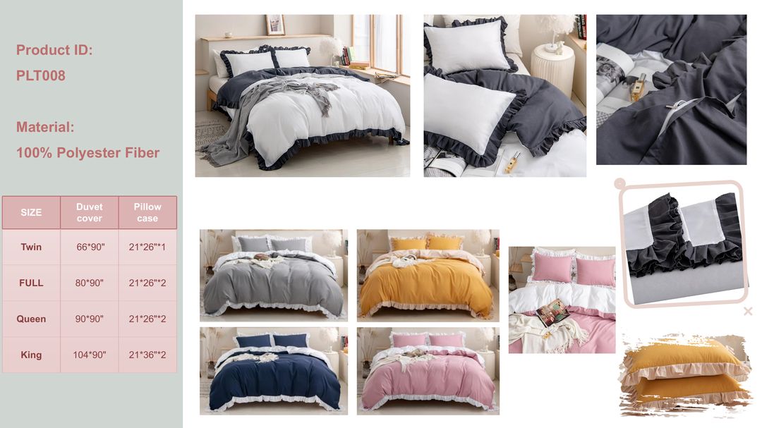 Elegant Lace Edge Bedding Set