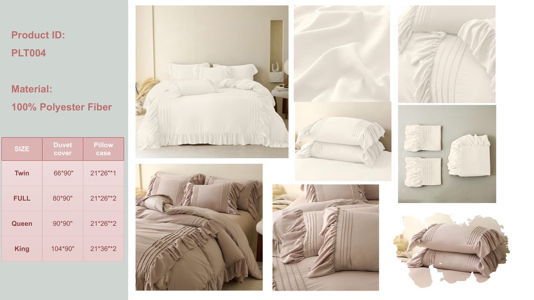 Elegant Lace Edge Bedding Set