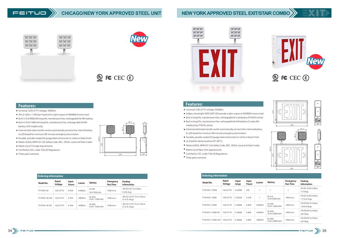 New Safety Exit Indicator Light