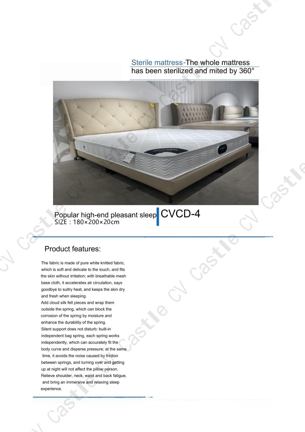 Easy Sleep 360-Degree Disinfecting Mattress 4