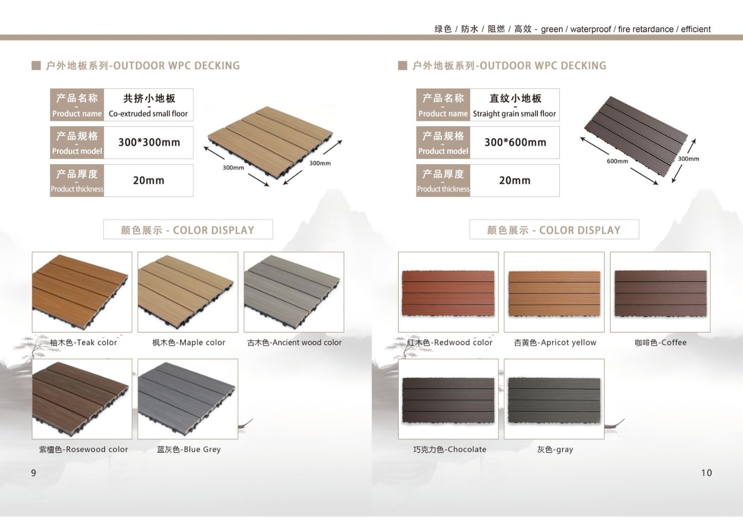Outdoor Waterproof WPC Flooring