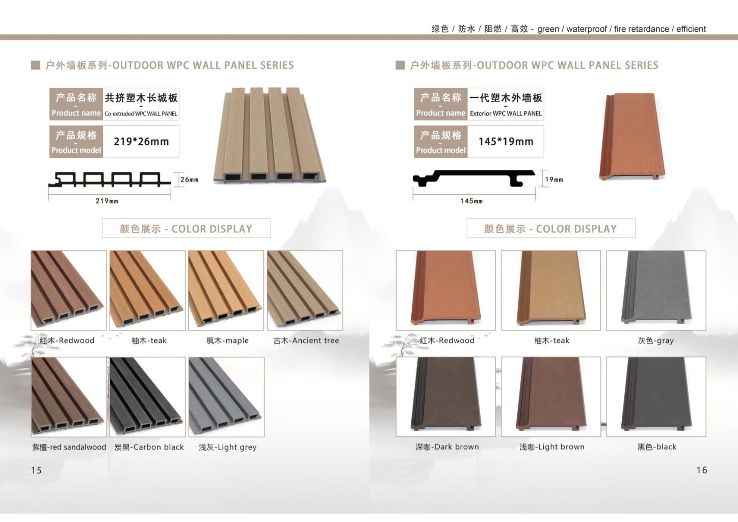 Outdoor WPC Wall Panel