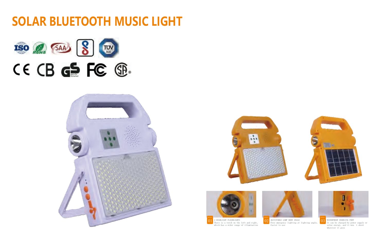 Solar Bluetooth Music Lamp