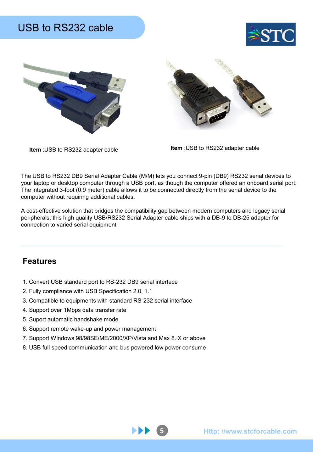 USB to RS232 Adapter