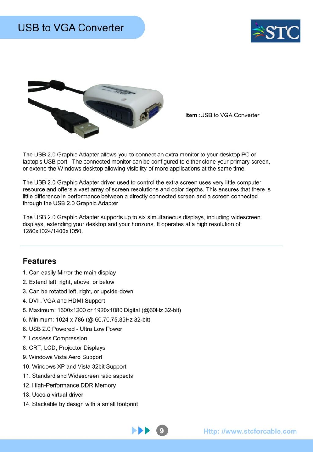 USB to VGA Converter