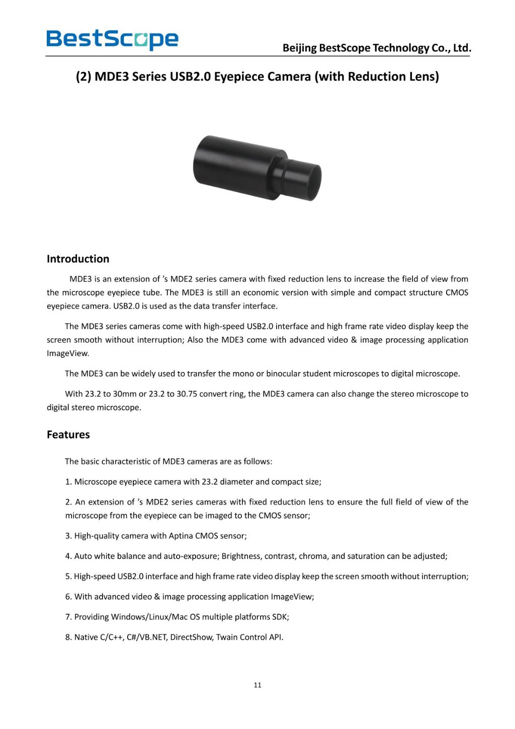 CMOS Digital Eyepiece Camera 5