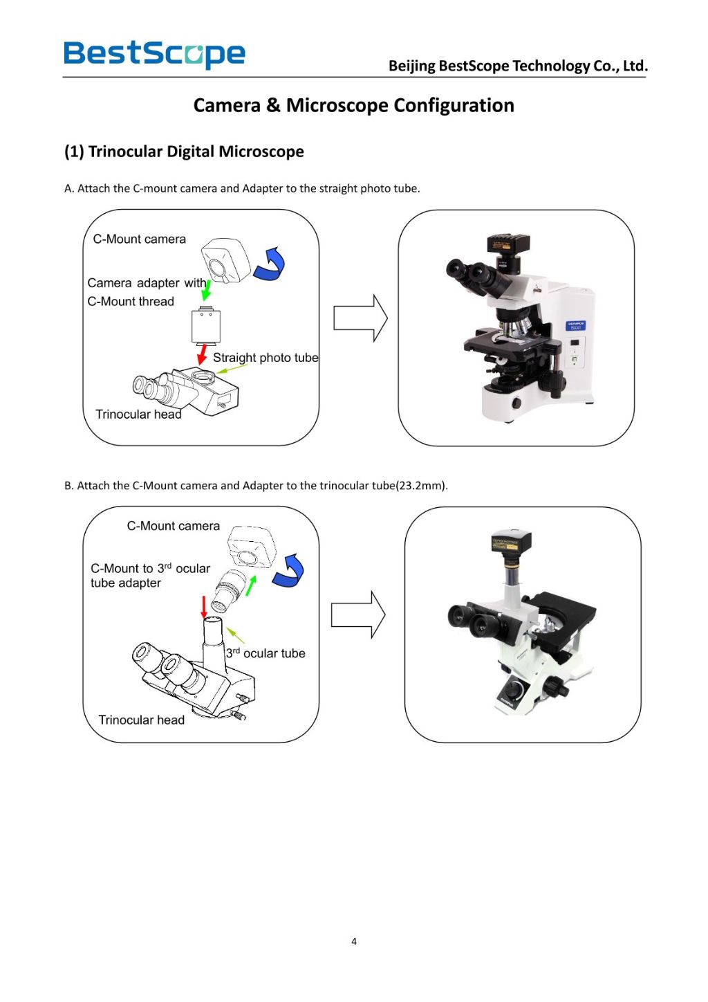 Trinocular Digital Microscope