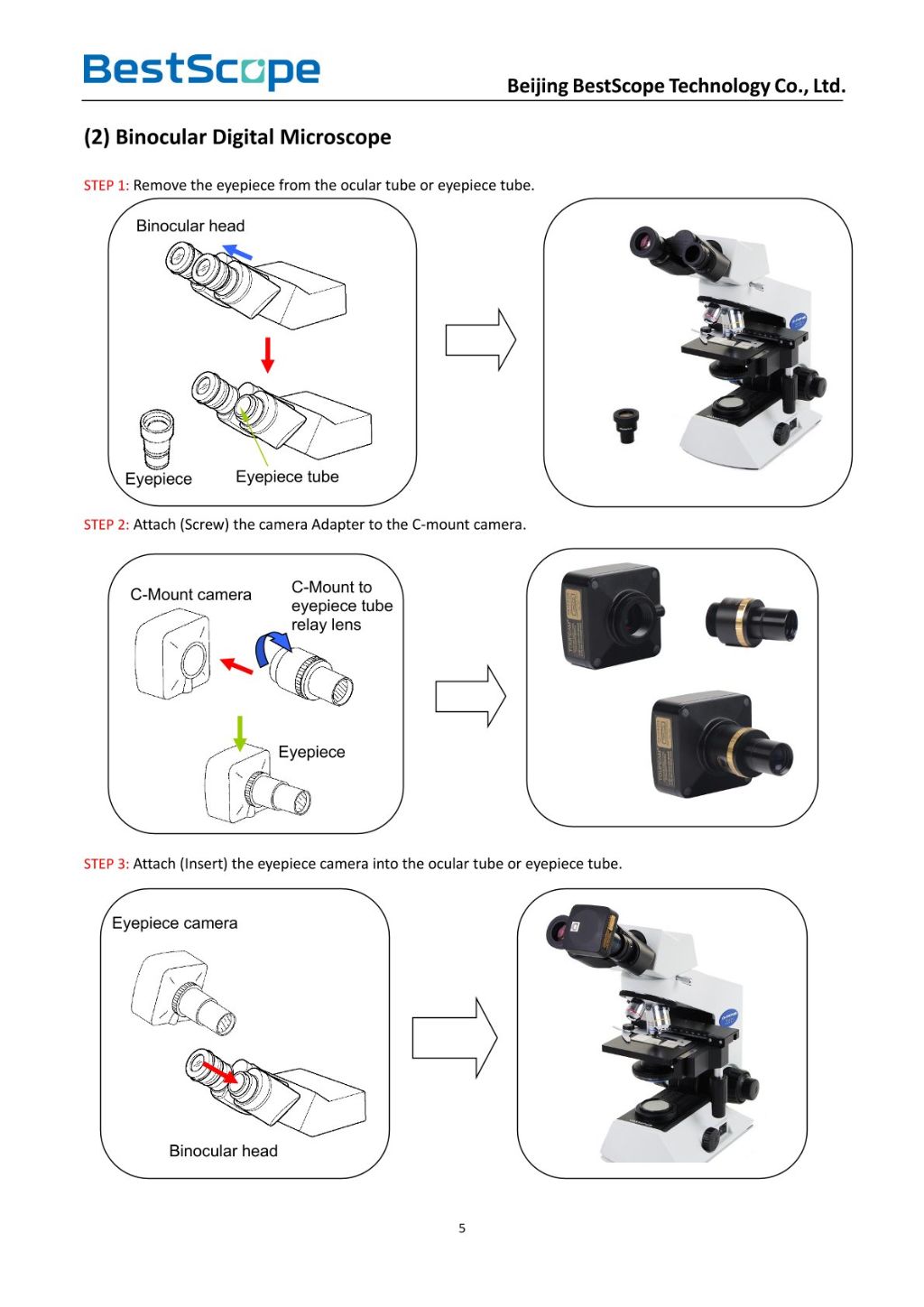 Trinocular Digital Microscope 2
