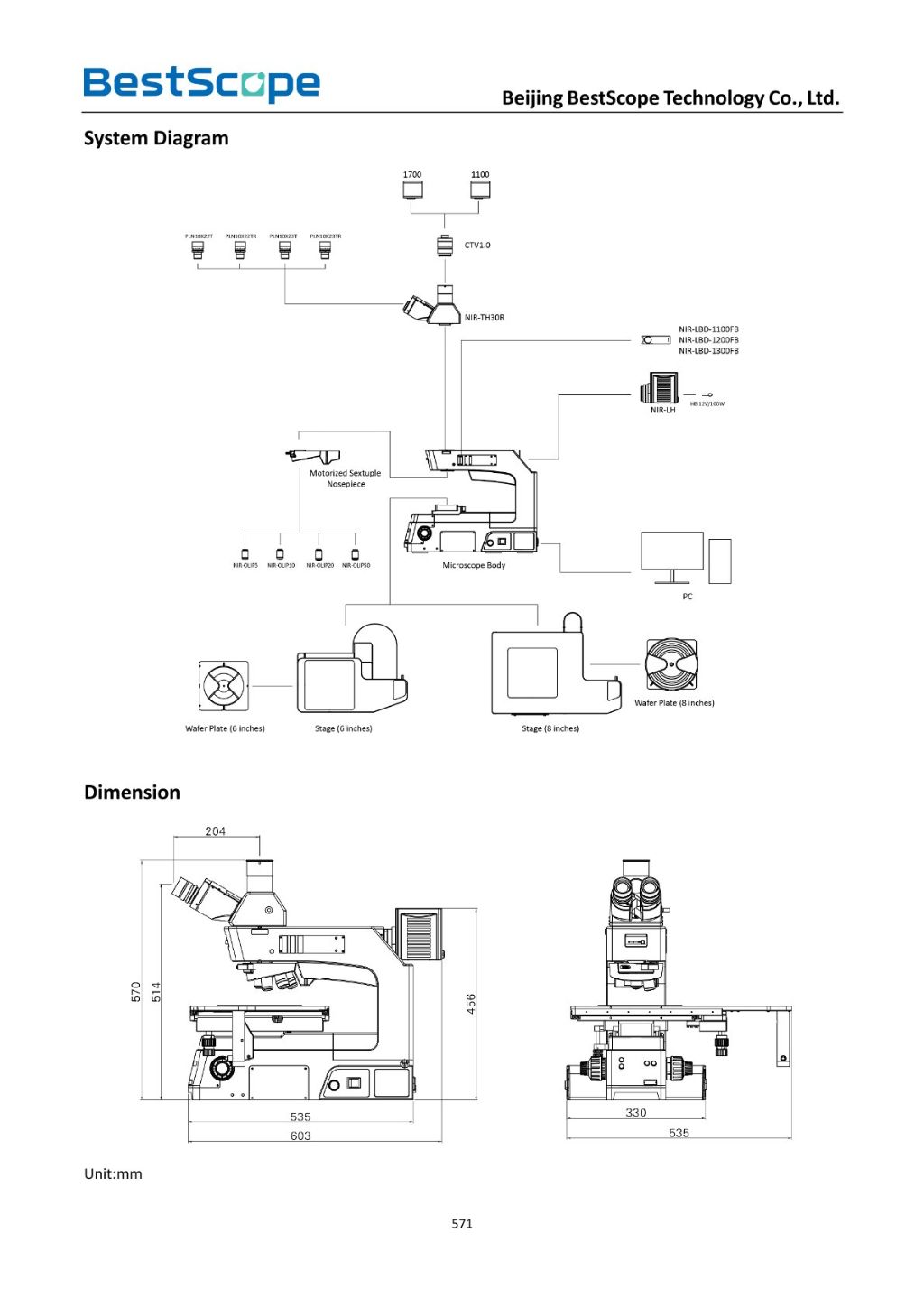 BS-4050NIR Near Infrared Industrial Microscope 7