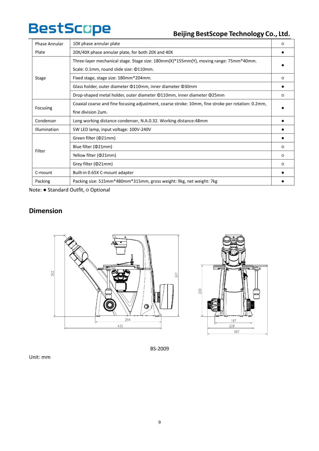 BS-2009 Biological Microscope 4