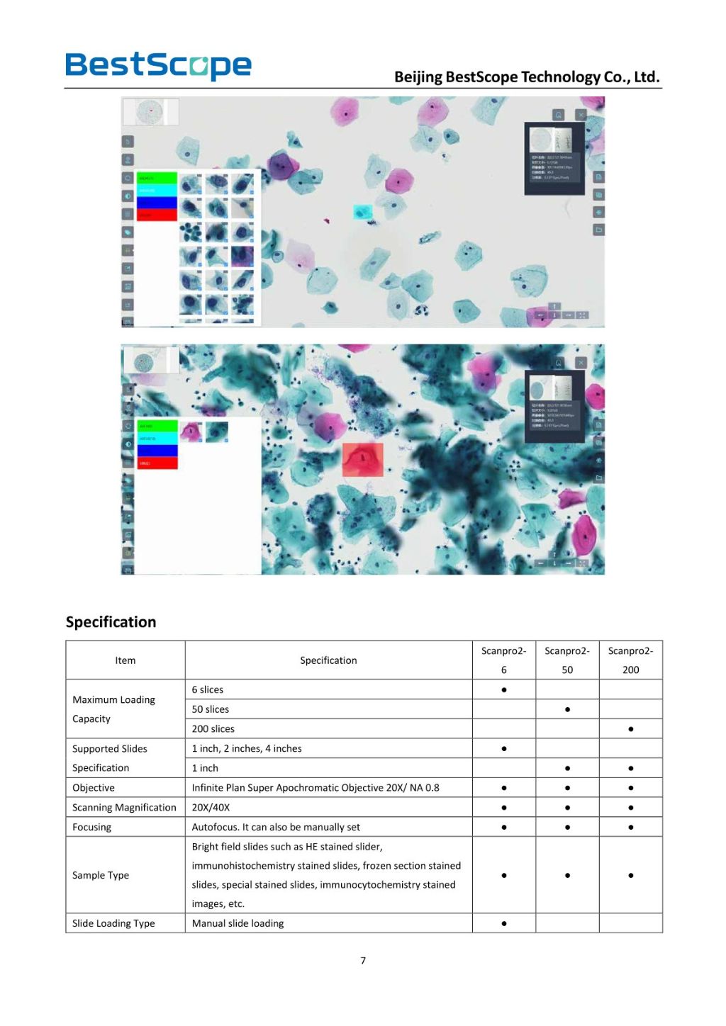High-Performance Pathology Slide Scanner 6
