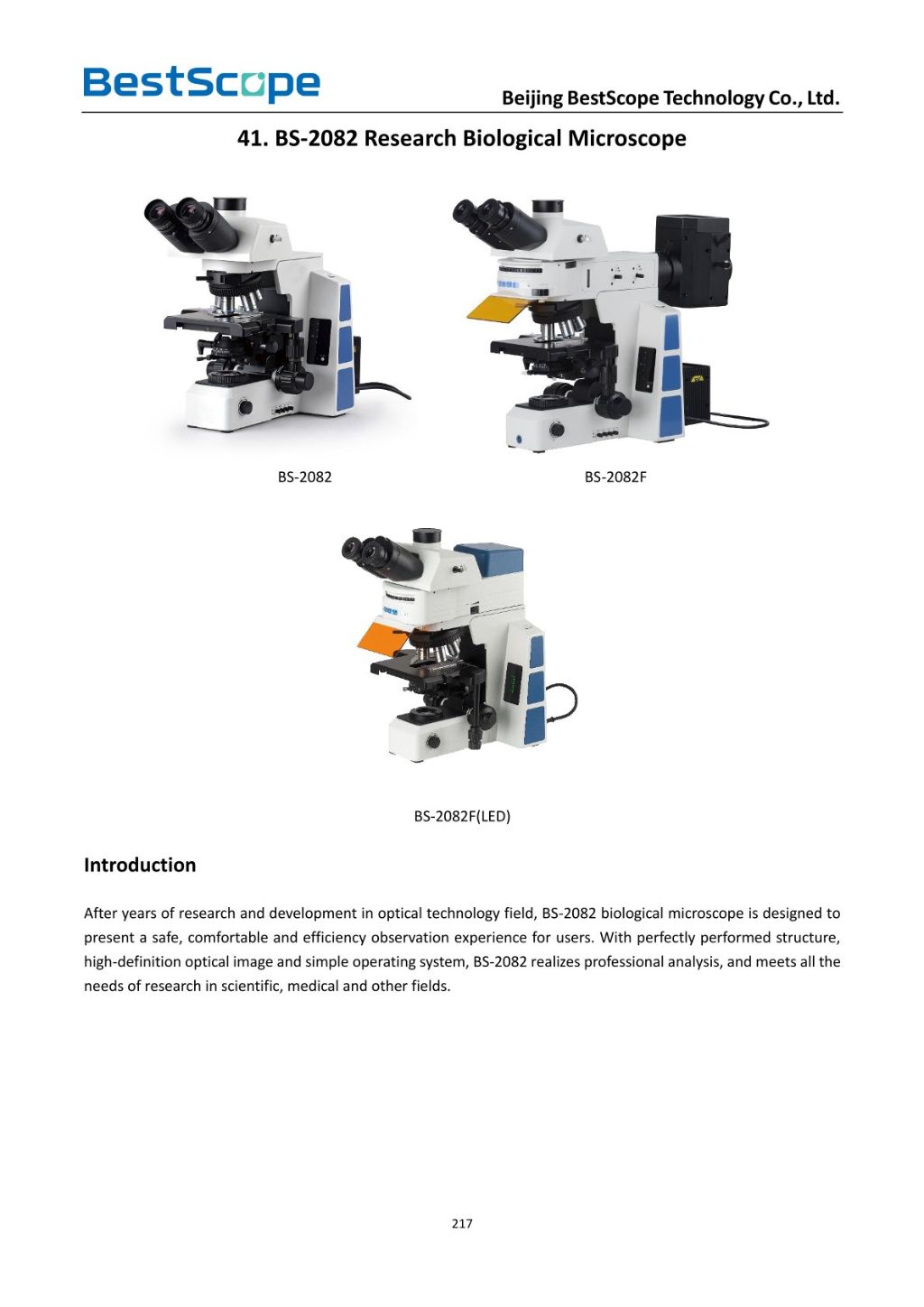 BS-2082 Biological Microscope