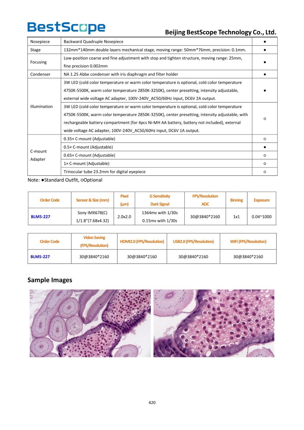 BLMS-227 Digital Biological Microscope 3