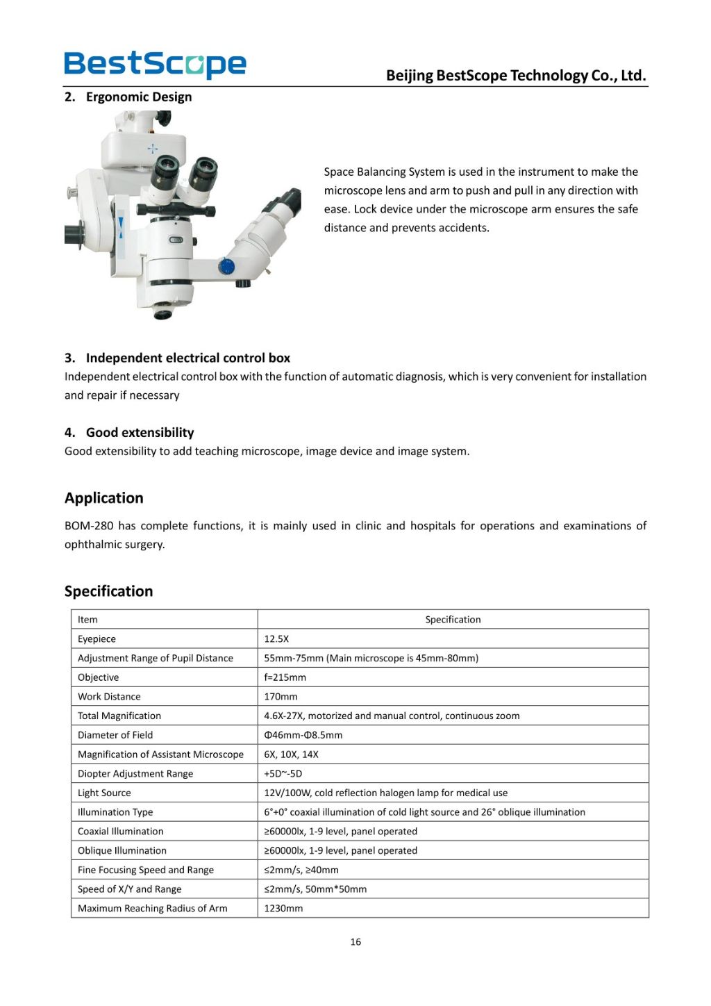 BOM-280 Binocular Operating Microscope 2