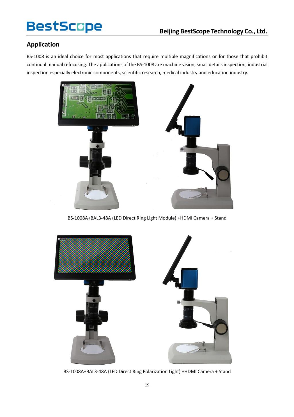 BS-1002LCD1 Digital LCD Video Microscope 11