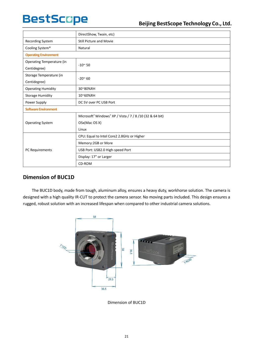 USB2.0 CMOS Microscope Digital Camera 3
