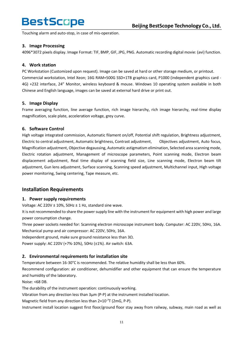 BSM-801 Field Emission Scanning Electron Microscope 2