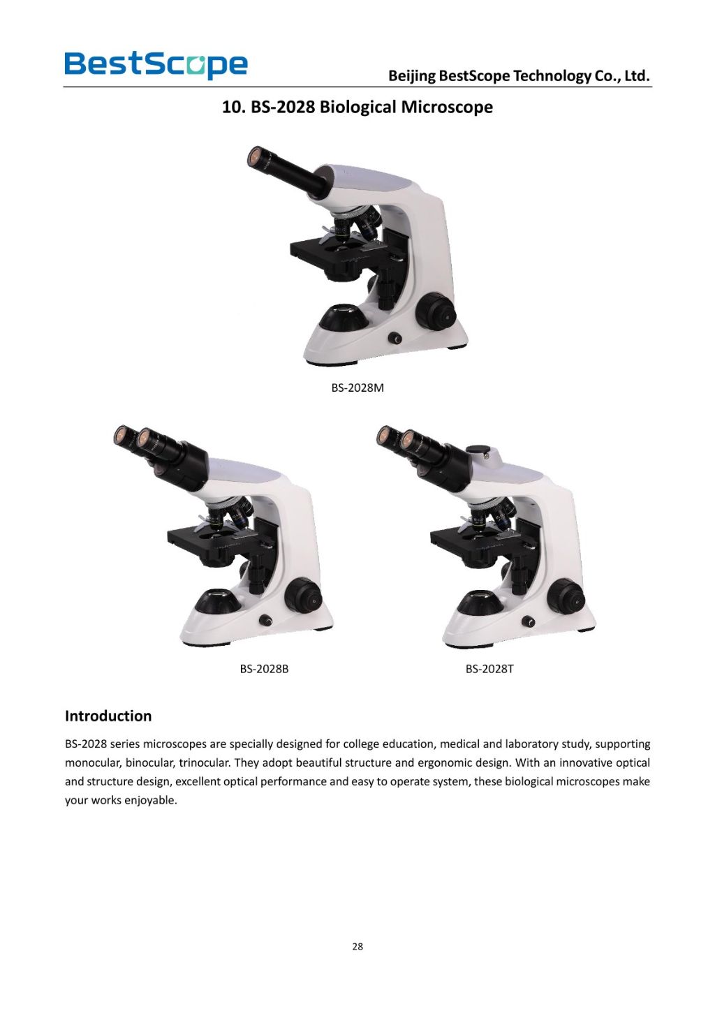 BS-2028 Biological Microscope
