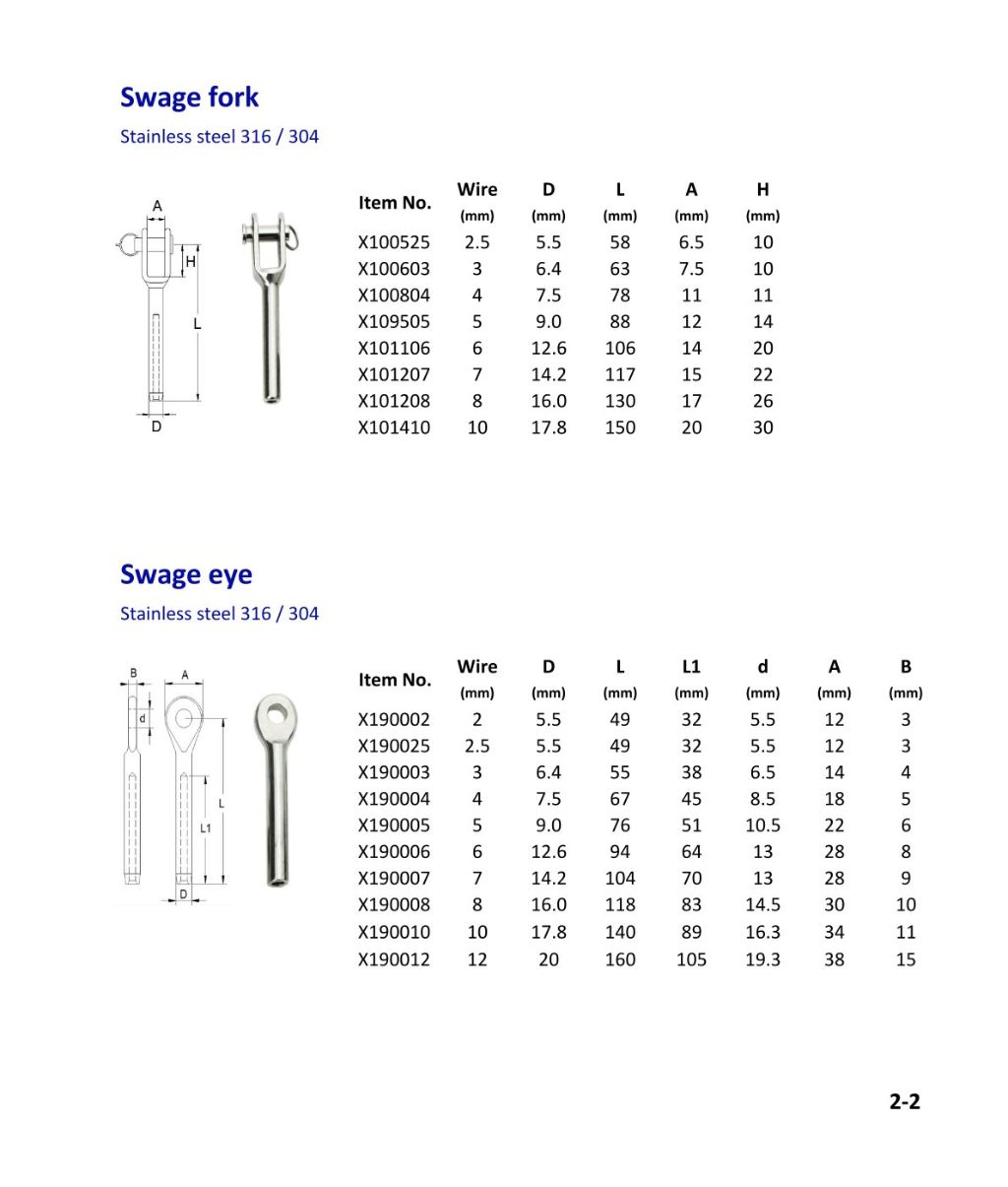 Stainless Steel Crimp Fork