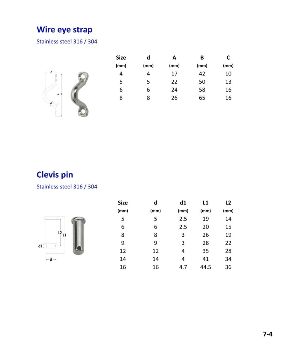 Stainless Steel Eye Strap