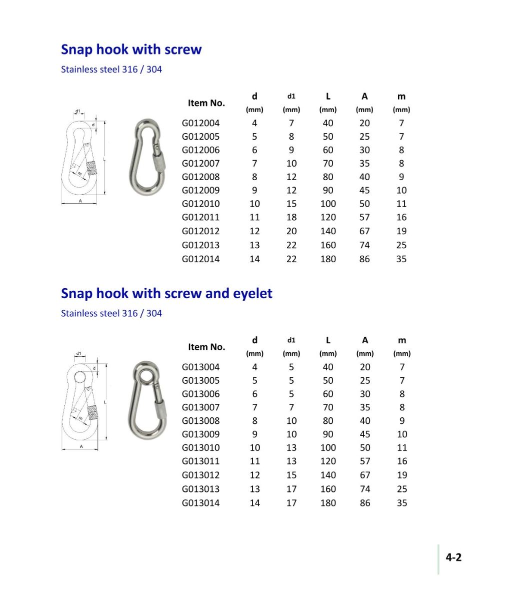 Stainless Steel Quick Hook