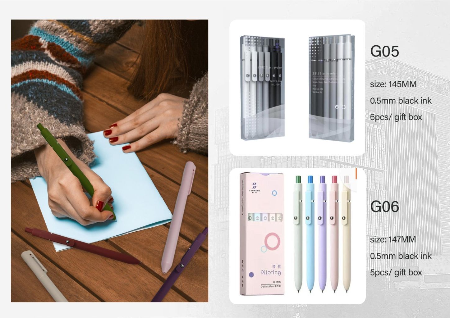 Multicolor Signature Pen Set 2