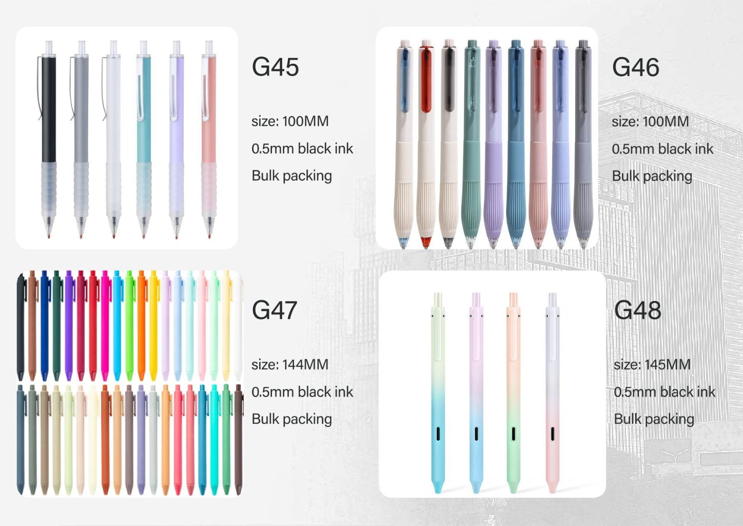 Multicolor Signature Pen Set 9