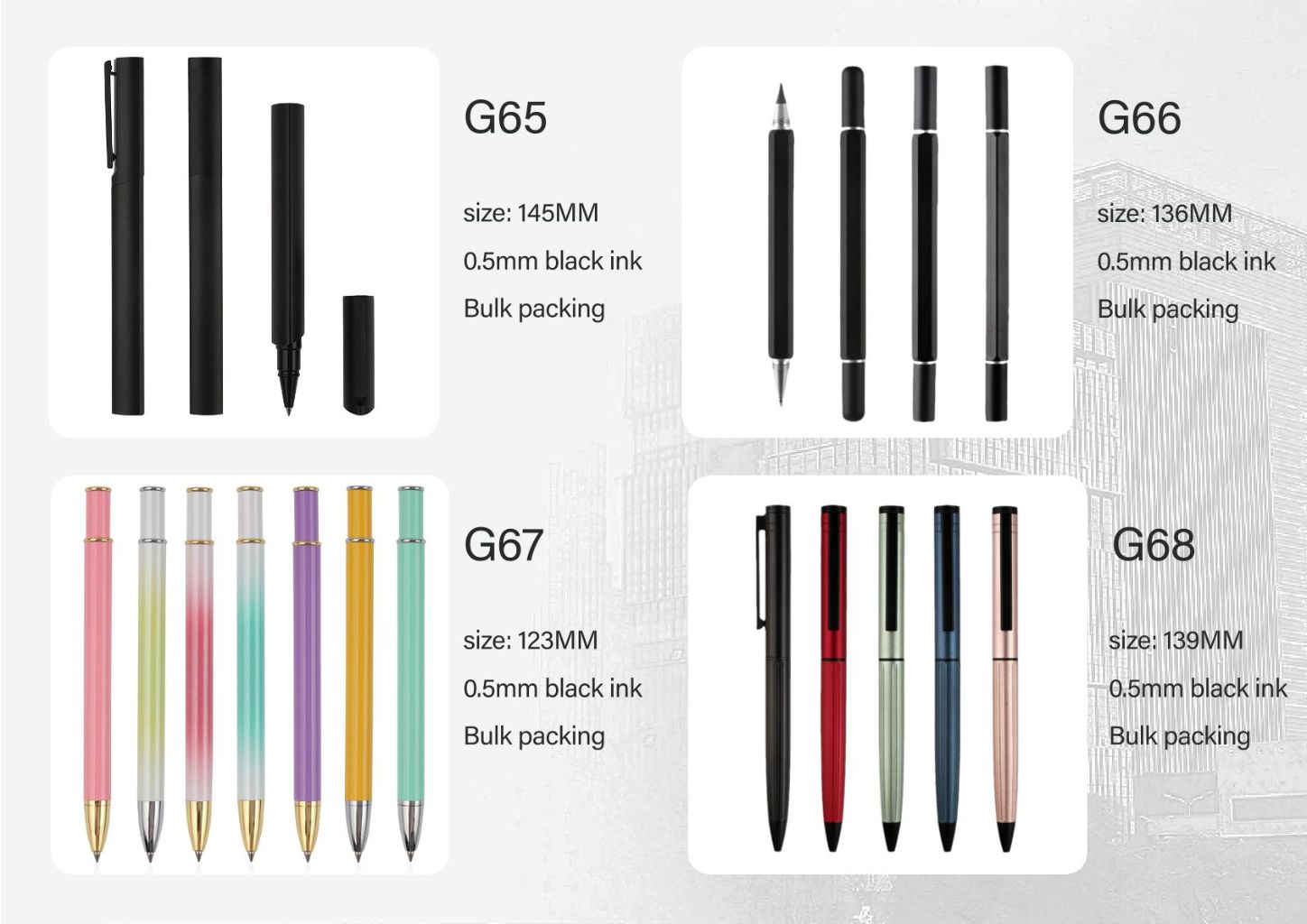 Multicolor Signature Pen Set 10