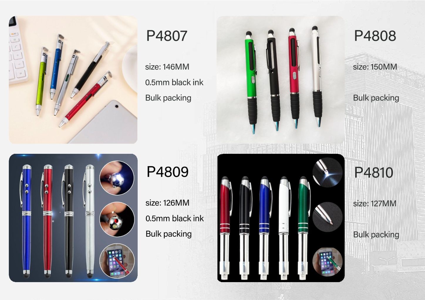 Multifunctional Ballpoint Pen Set 4