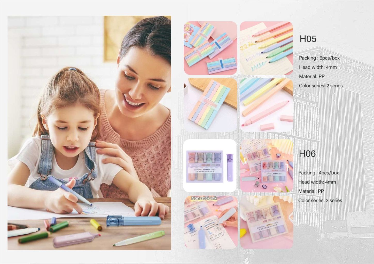 Colorful Water-Based Pen Set 2