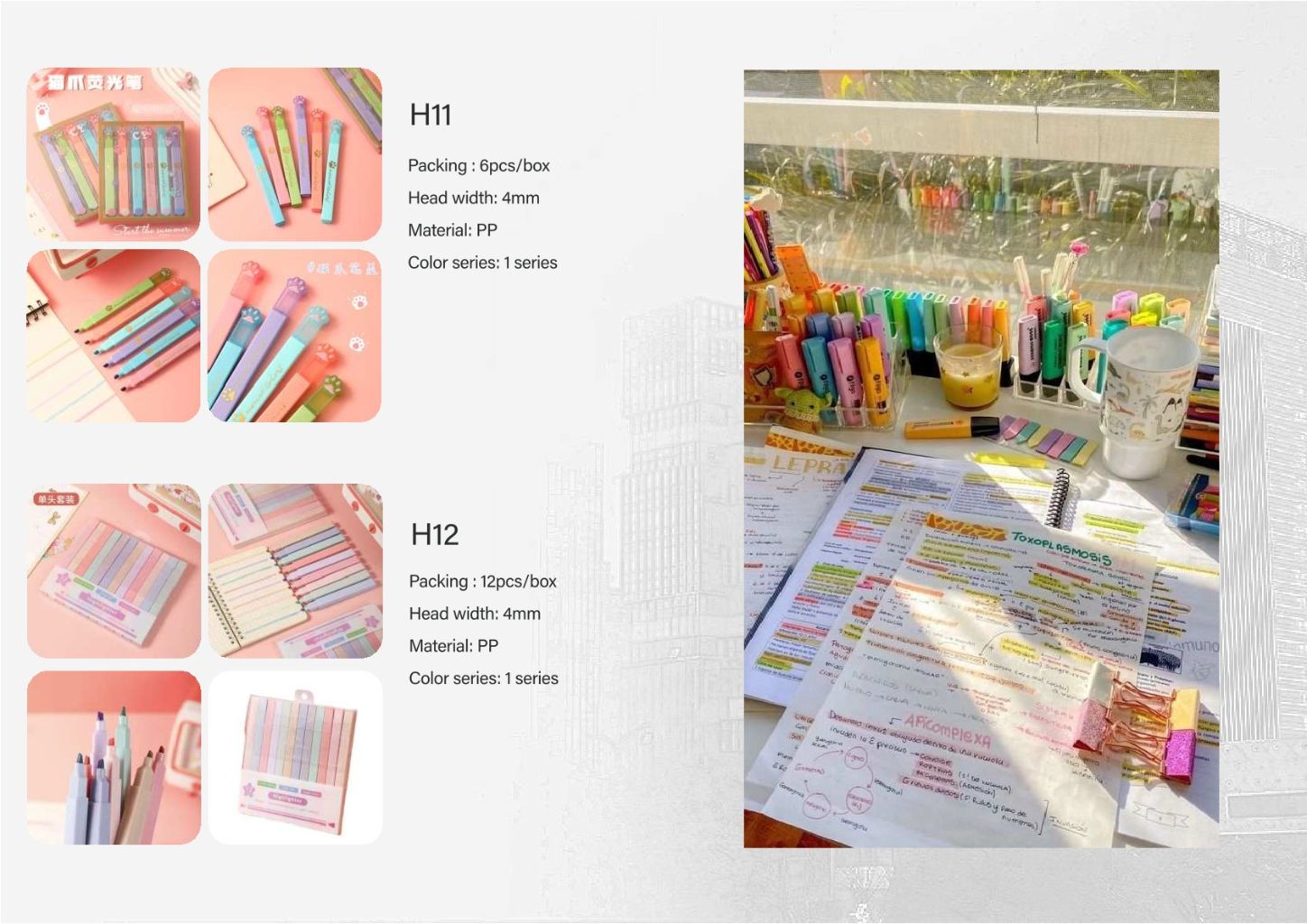 Colorful Water-Based Pen Set 4