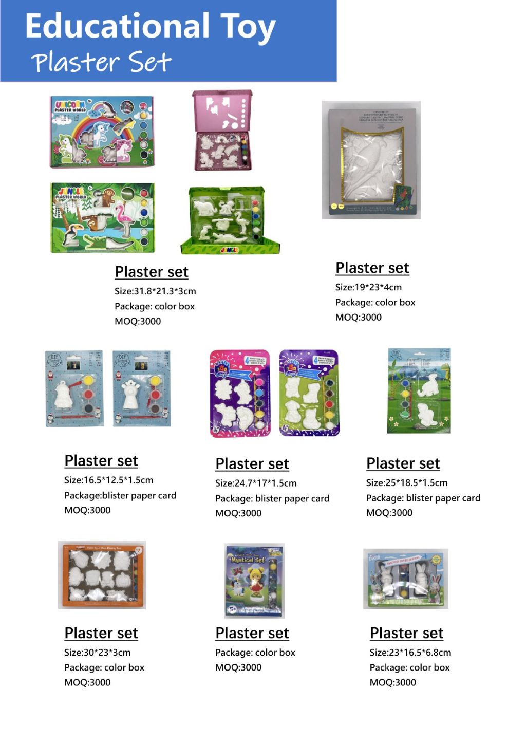 Creative Educational Plaster Set