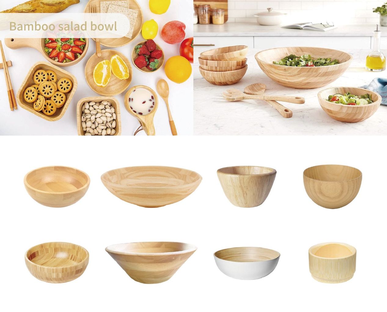 Bamboo Salad Bowl