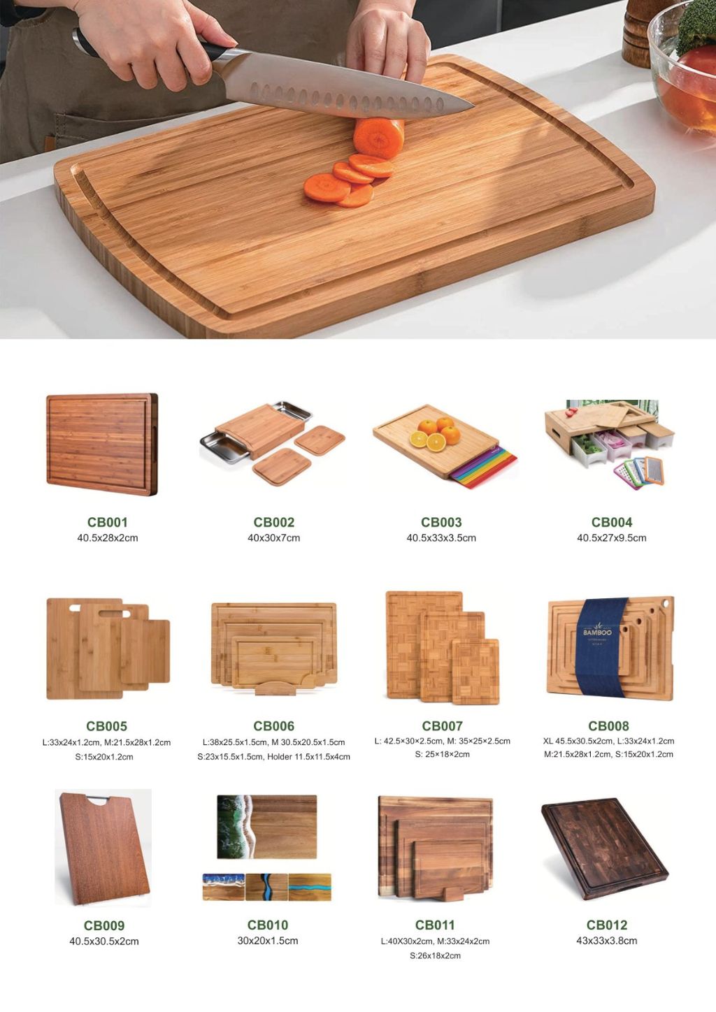 High-End Bamboo Cutting Board