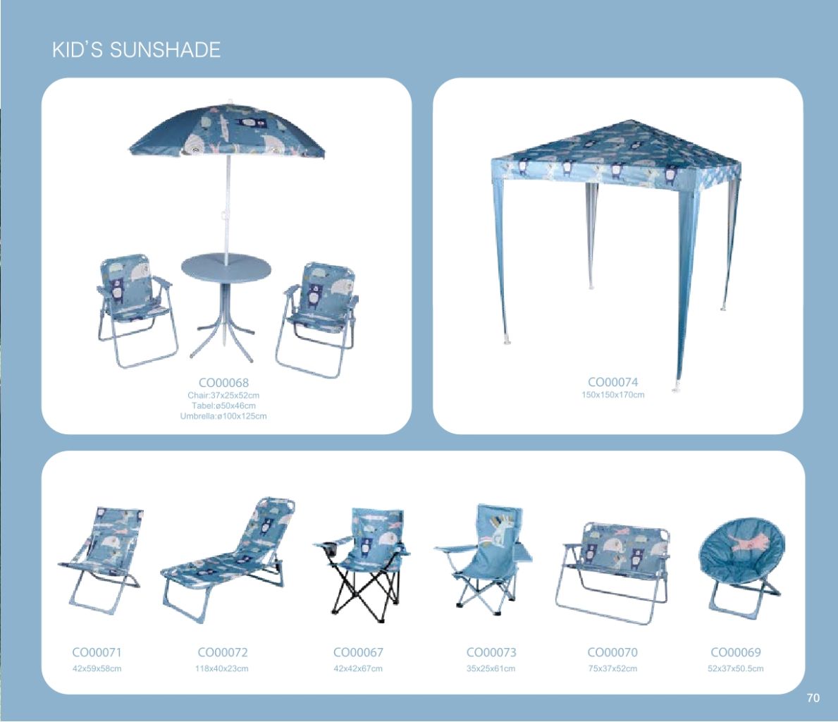 Children's Sunshade Umbrella Set 2