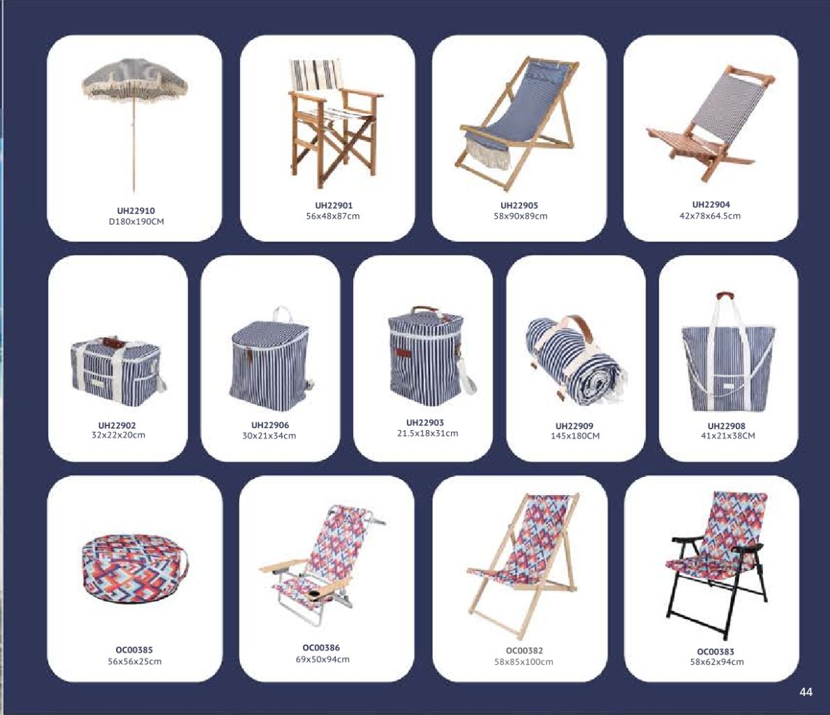 Beach Lounge Chair and Umbrella Set 2