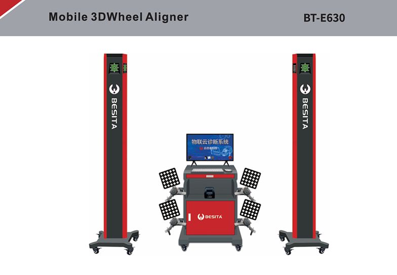 Mobile 3D Tire Alignment Machine