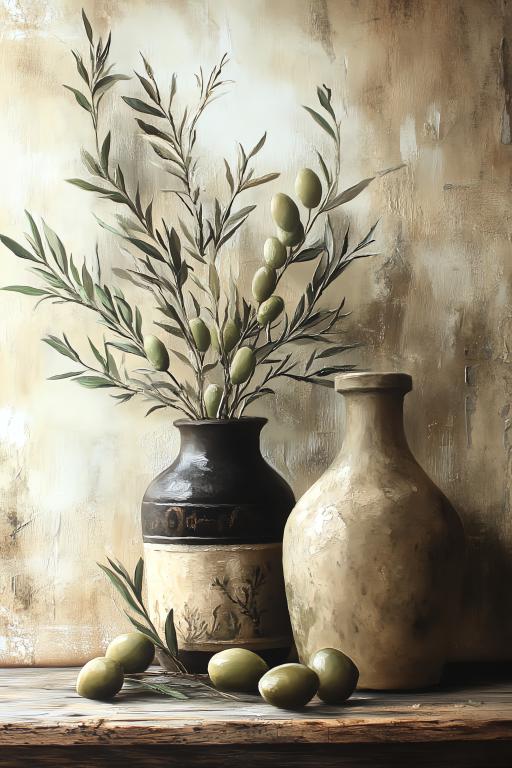 Vintage Ceramic Vase Ornament Set 3