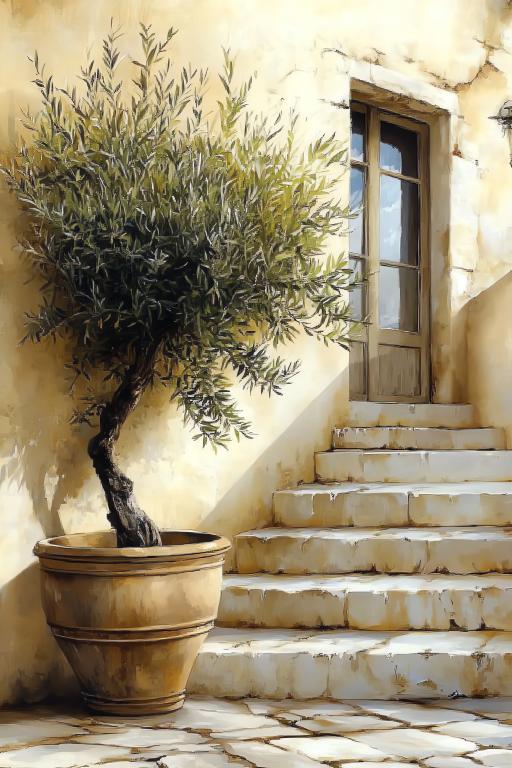 Ceramic Flower Pot Olive Tree Bonsai 4