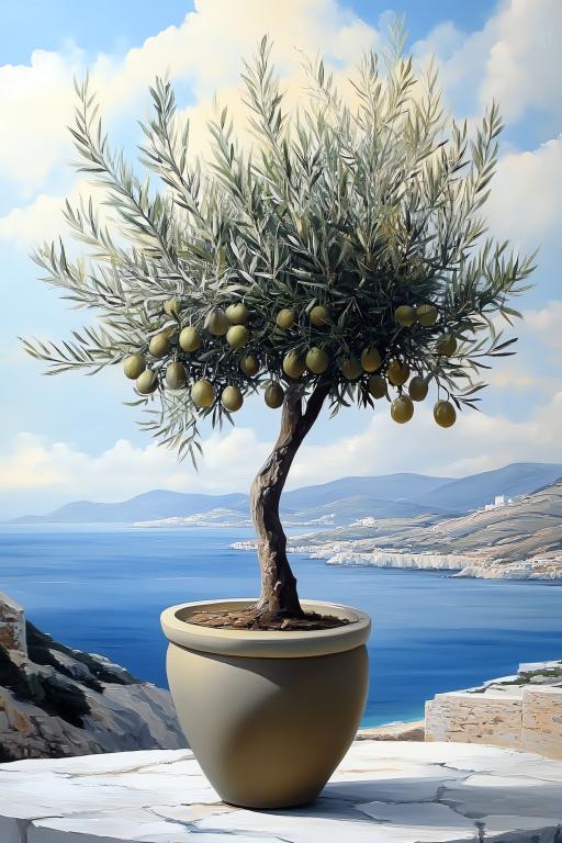 Mini Potted Olive Tree 2