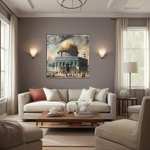 Decorative Painting of the Dome of the Rock in Jerusalem 5