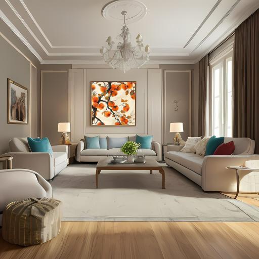 Autumn Persimmon Decorative Painting 7