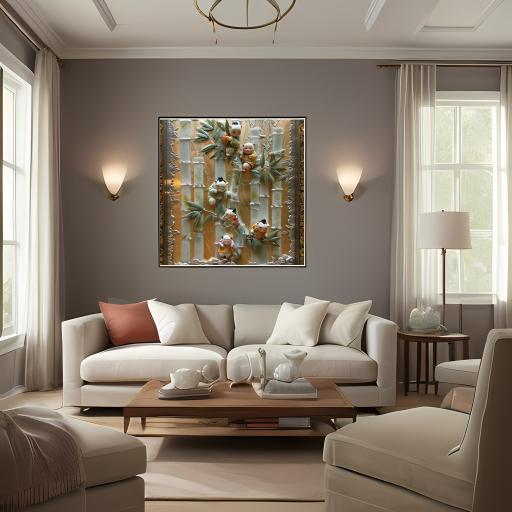 Bamboo Forest Little Boy Pendant 5