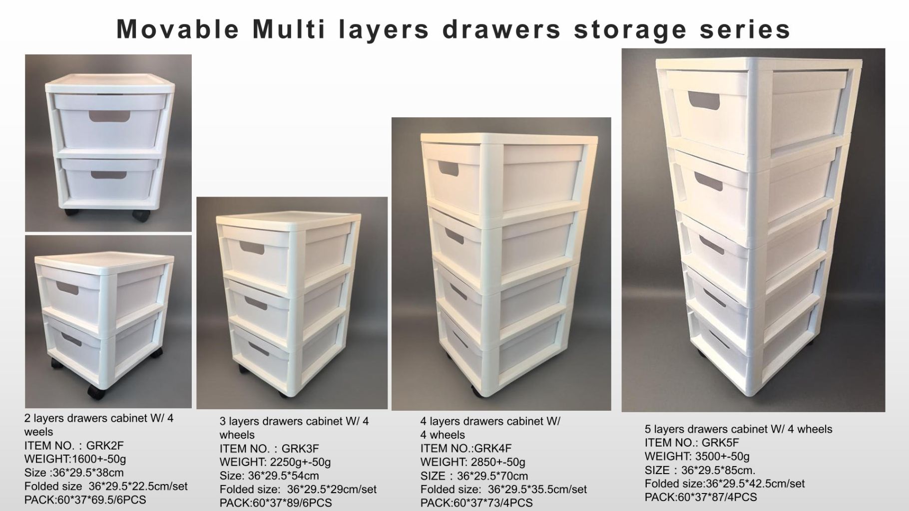 Movable Multi-Layer Drawer Storage Cabinet 3
