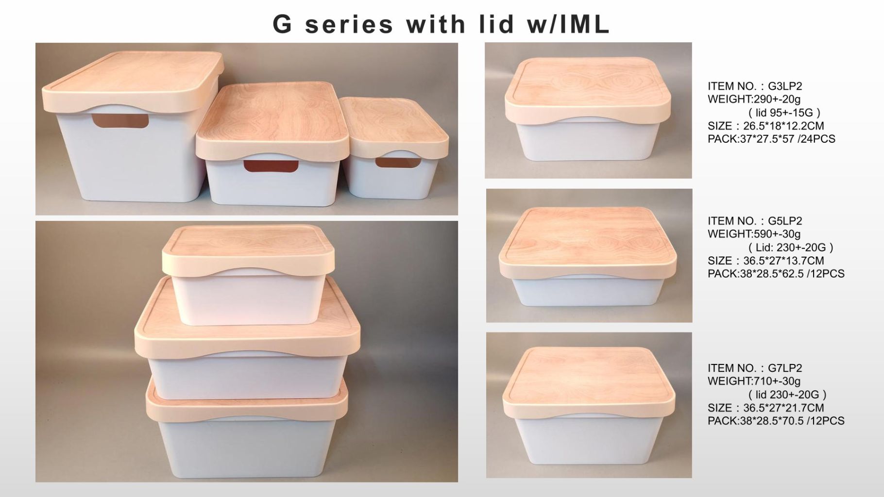 IML Pattern Lid Storage Basket 5