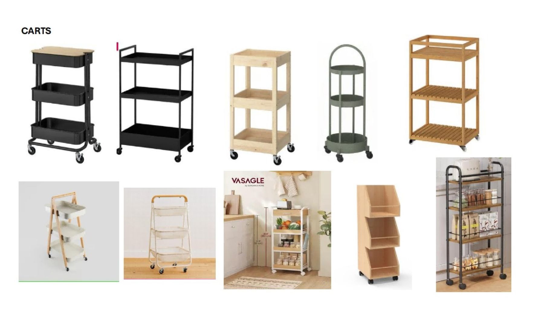 Multifunctional Mobile Storage Cart 2