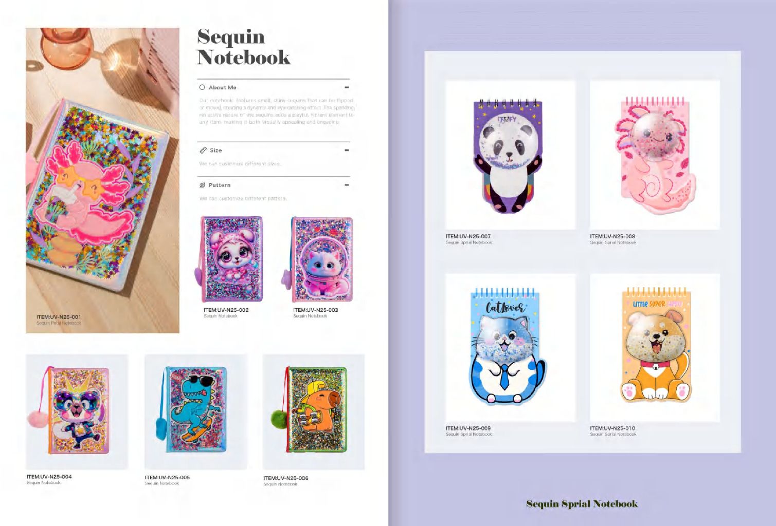 Cute Animal Pattern Notebook 2