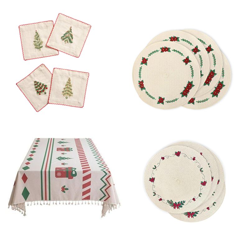 Christmas Tablecloth and Placemat Set